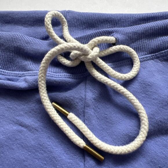 The Great Sweat Short Womens Size 1 US Sm Purple Raw Hem Drawstring Waist Lounge - Picture 9 of 11